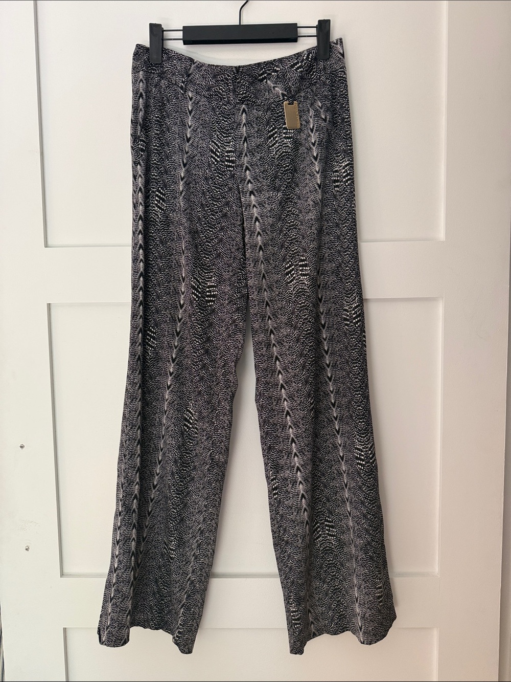 Thomas Wylde Flowy Silk Pants, Size S